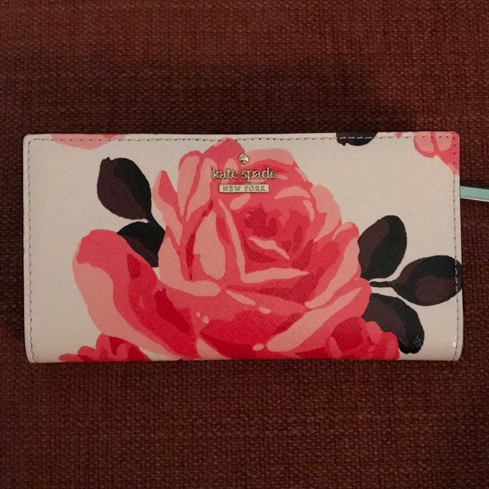 Kate Spade Cameron Street Roses Stacy Wallet